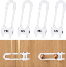 4 Pack Cabinet Locks Baby Proofing Child Proof Sliding Cabinet Door Lock  Multi