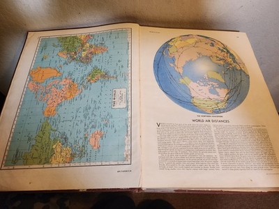 Britannica Atlas 地図 Encyclopaedia Britannica World Atlas 1942–1944 WWII Era Historical