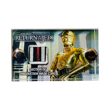 Movie Prop Star Wars Return of the Jedi C3PO 3 colour Costume section & COA.