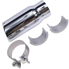 Chrome Exhaust Tip Clamp-on Pt932-35162 For Toyota Tacoma 2005-2023 New Silver