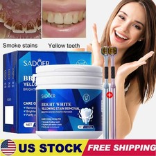 Teeth Whitening Powder Tea Coffee Smoking Stain Remover Tooth Deep Cleaning 50g