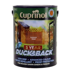 Cuprinol 5 Litre Autumn Gold Ducks Back Weatherproof Shed and Fence Paint