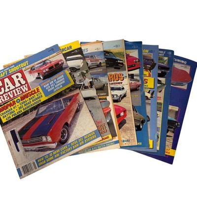 8 Vintage Muscle Car Review Magazines 1987 Lot Jan-Aug Buick GNX Camaro Mopar *
