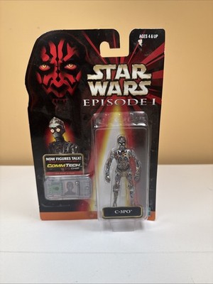 Star Wars Episode 1 - C-3P0 Action Figure W/ CommTech Chip -  New in Box, Sealed