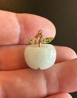 Jade and Peridot Green Apple Pendant Necklace in 14K Gold, Hong Kong — photo 7