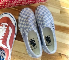 VANS LAVENDER LILAC CLASSIC CHECKERED SLIP ON 6.5M/8W
