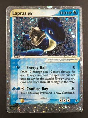 Pokemon TCG Lapras EX 99/109 HEAD SWIRL EX Ruby and Sapphire Holo