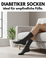 Diabetiker Socken ohne Gummi Herren Damen Baumwolle ohne Naht (10 20 30 Paar)