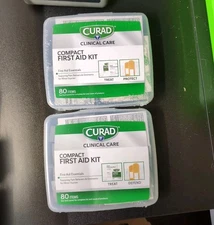 2 Curad Compact First Aid Essentials 80 Items See Pics‼️