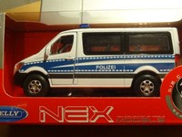 Mercedes Benz Sprinter Polizei Modelauto Ca.11Cm *Neu* 1/34