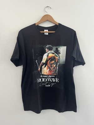 Rod Wave Last Lap 2024 Tour Tee Size XL Shirt Tour Dates Back Hit - EUC