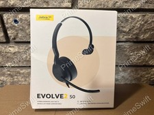 Jabra Evolve2 50 Mono USB-A UC Wired Headset Noise Cancelling Black