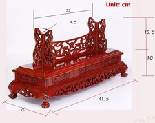 Chinese Rosewood Sword Display Rack Trade Show Home Decor Knife Dagger Gun Stand