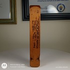 Vintage 1990 Working Train Whistle 8" Carved Wooden Toy Collectible — photo 7