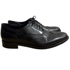 Samuel Windsor Shoes Men’s Sz 13 Black Cheltenham Brogue Oxford Leather BV67