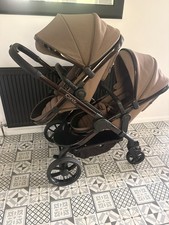 Image of Icandy Peach 7 Coco Double Pram/Pushchair New Newborn Carrycot/Bassinet