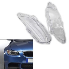 Headlight Head Lamp Lens Cover Fit BMW E92 E93 M3 328i 335i 2006‑2009 Clear 2pcs