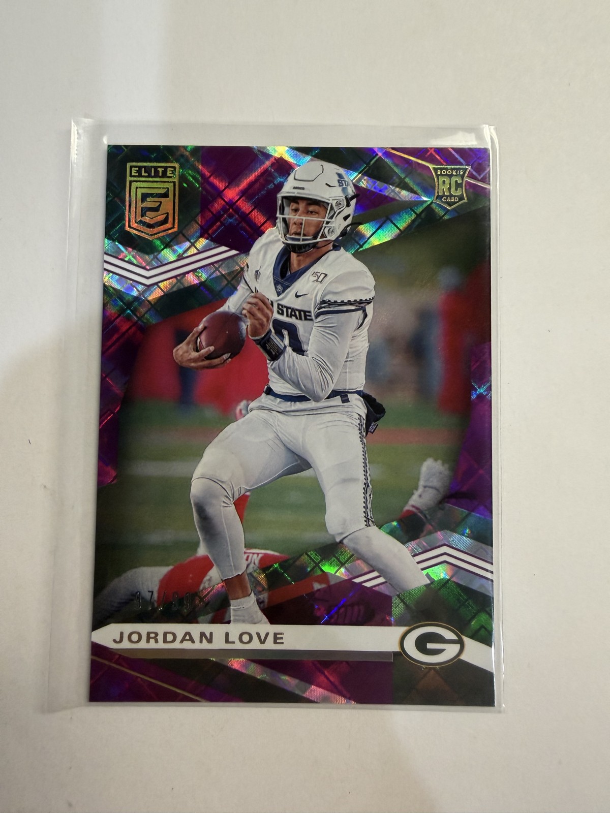 2020 Panini Donruss Elite - Rookies Jordan Love #126 Purple /99 (RC)