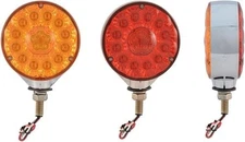 Trux Accessorries LED Double Face Light - 4-3/4in - Red/Amber