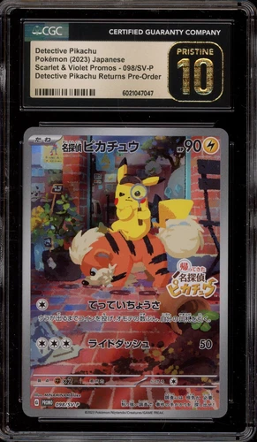 Pokemon Detective Pikachu Returns Preorder JPN FA Promo 098/SV-P CGC 10 Pristine
