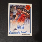 Topps 2025-26 Ajay Mitchell Autograph Rookie #80B2-AM Thunder