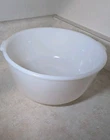 Vintage Glasbake Made for Sunbeam 19CJ Large White Milk Glass Mixer Mixing Bowl