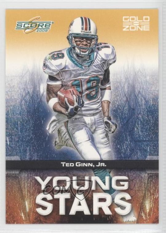2008 Score Young Stars Gold Zone 78/500 Ted Ginn Jr #YS-3 0j6