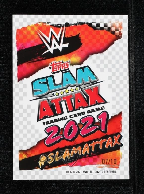 2021 Topps Chrome WWE Slam Attax Legends Black Refractor /10 Randy Savage HOF - Image 2 of 2