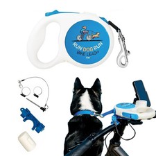 Handlebar Dog Bike Leash, 16 Ft Retractable Dog Leash for Cycling or Walking,...