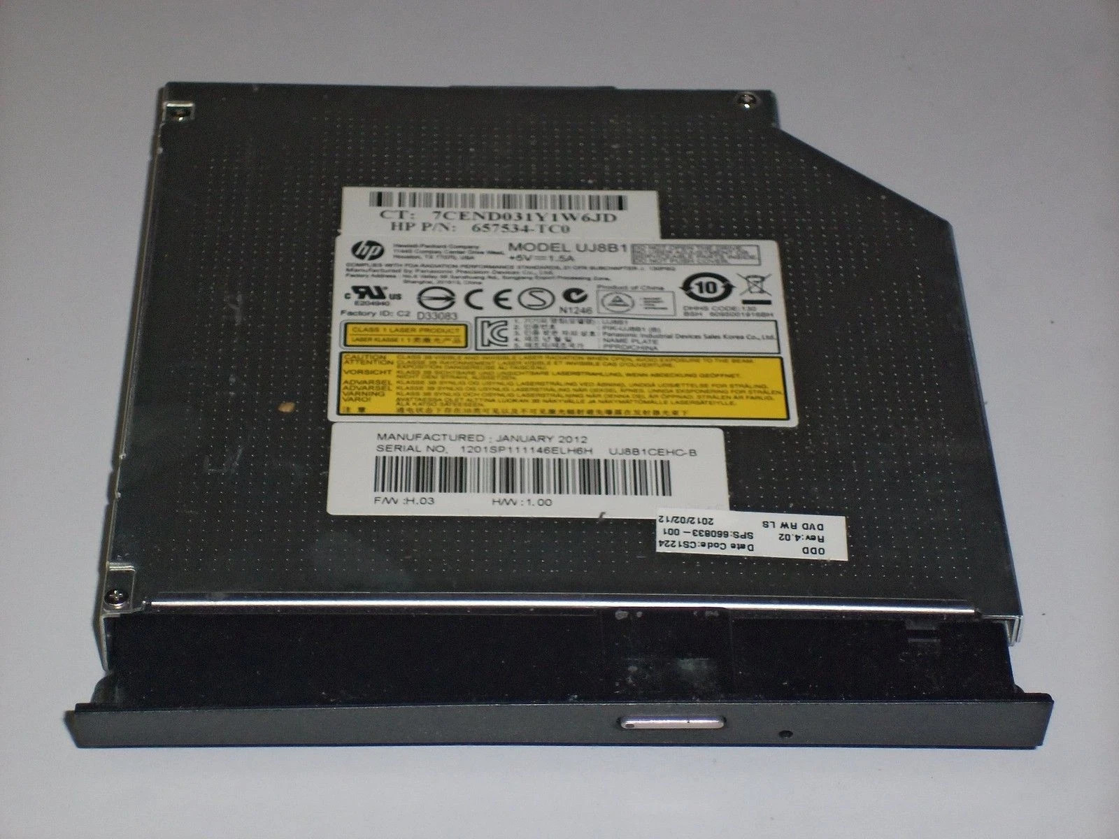 HP Pavilion G6 DVD±RW SATA Burner Drive