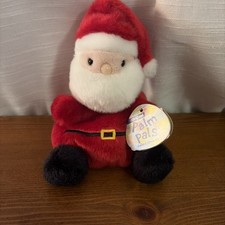 NWT Aurora World Plush - Palm Pals - SANTA (5 inch) - Stuffed Animal Toy