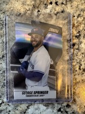 Topps 2022 Stadium Club Triumvirates George Springer #T-24 Black Blue Jays /99