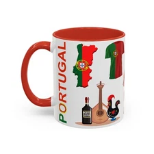 Portugal Coffee Mug, Gift for Travelers, Portugal Souvenir Cup, Travel Mug
