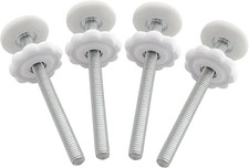 4 Pack Baby Gate Threaded Spindle Rod 8MM M8 , Replacement Screw Bolts Hardware