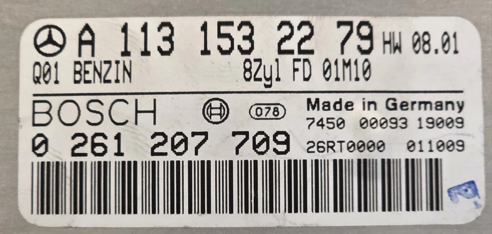 ☆OEM☆ 2003-2004 Mercedes AMG ECU ECM Motor Módulo de Control Computadora 8cyl Gas Foto 2 de 4