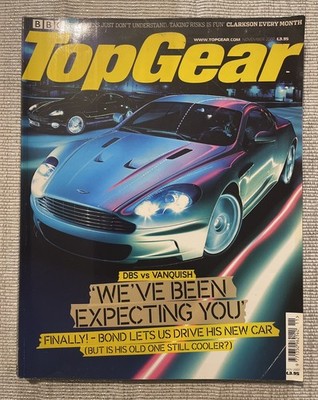 Top Gear Magazine Issue November 2007 Aston Martin DBS Vanquish James Bond