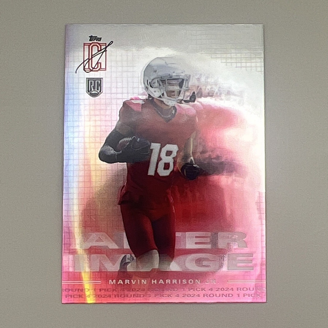 Topps 2024 Signature Class Marvin Harrison Jr. Cardinals After Image #AI-18 RC