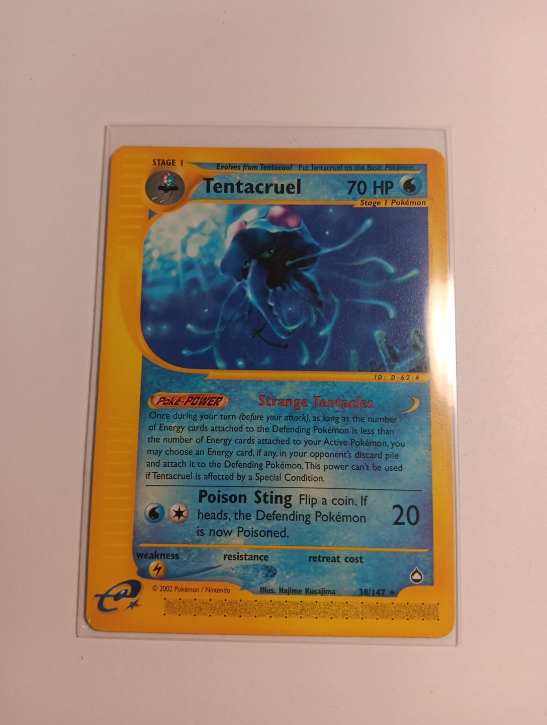 Pokemon Tentacruel 38/147 Aquapolis Non-Holo Rare Card