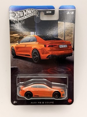 2026 Hot Wheels Orange Audi RS 5 Coupe Silver Series 3/5
