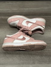 Nike Girls Pink White Low Top Lace Up Breathable Sneakers