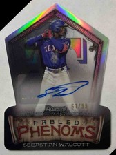 2024 Bowman's Best Sebastian Walcott Fabled Phenoms Auto /99 #FPA-SW Rangers