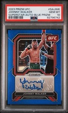 2023 Panini Prizm UFC Johnny Walker Blue Superstar Auto /49 PSA 10 Autograph
