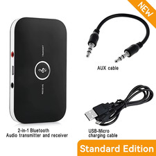 B6 2 in 1 Bluetooth 5.3 Audio Transmitter Receiver 3.5Mm AUX Jack RCA USB Dongle
