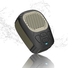 Wearable Outdoor Speaker, Clip-On Wireless Jobsite small, army green