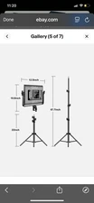 GVM Led Studio Light 680RS 5600K Video Light with Stand for Photography