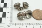 ANTIQUE GEORGIAN PERIOD ENGLISH SILVER FOILED PASTE CUFFLINKS c1780