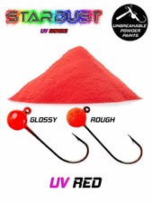 Stardust Plastic Coating Powder for Fishing Weights UV Red