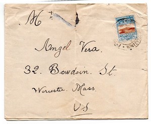 Uruguay c1920 faulty cover to the US