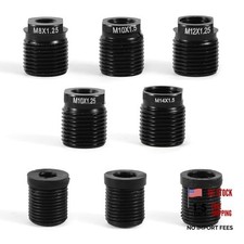 5pcs Gear Shift Knob Adapter Kit, Universal Aluminum Alloy Shifter Knob Thread