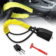 Seat Belt Lock Steering Wheel Lock Car Security Anti-Theft Device Yellow